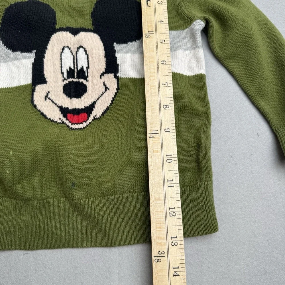 Baby Gap Disney Sweater 18-24M Mickey Mouse Green Long Sleeve Cotton‎ Toddler